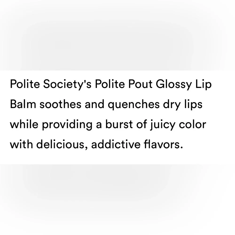 Polite Society-Polite Pout Glossy Lip Balm 6PC Set NIB🫦💋
